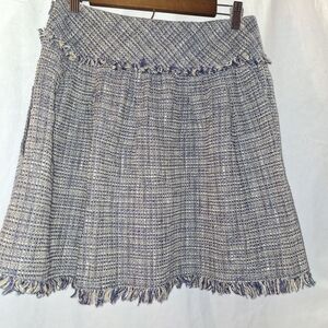BCBGMaxAzria Gray and Blue Mini Skirt